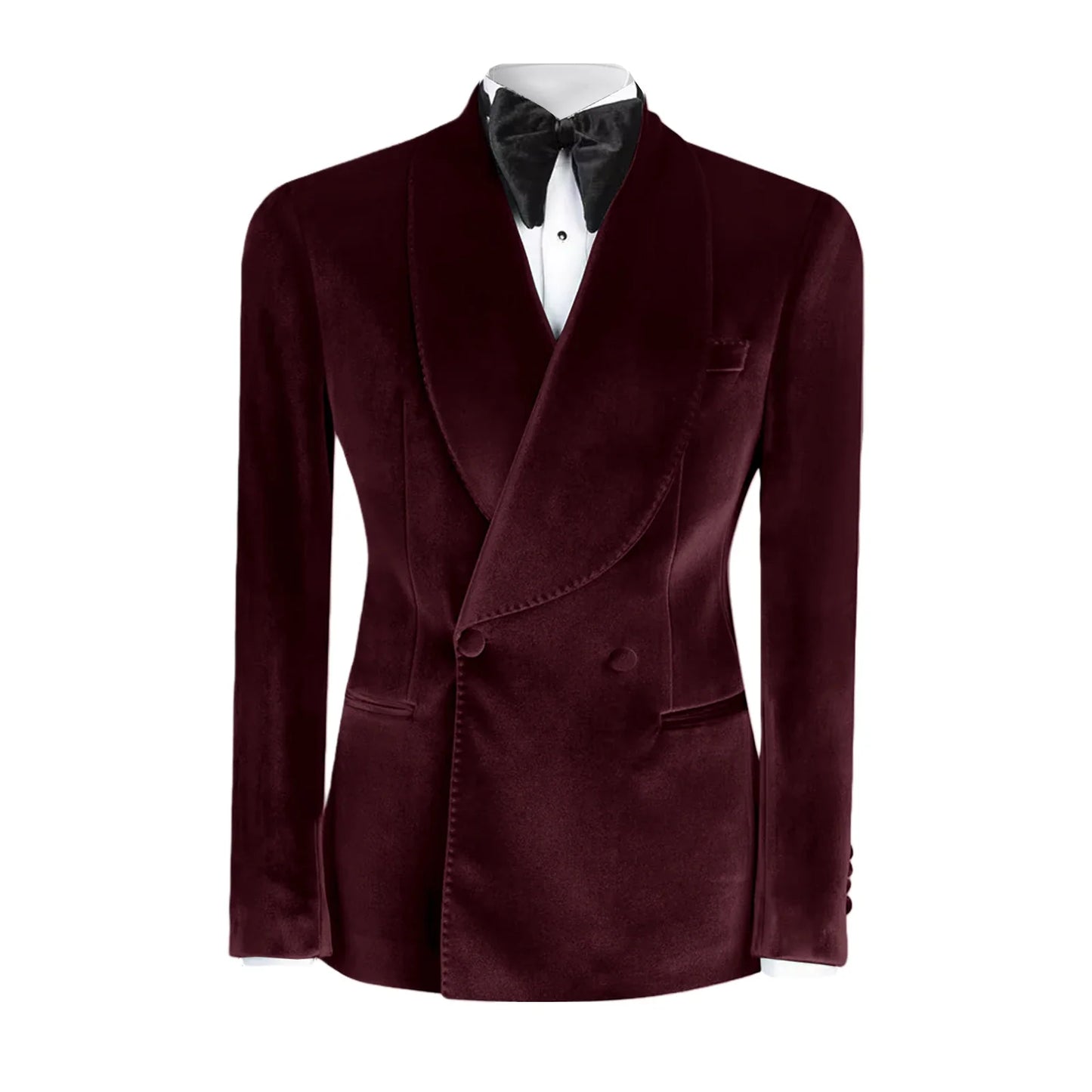 Vintage Velvet Wedding Tuxedos Jacket Double Breasted Men Blazers Suit Peaked Lapel Groom Wear Party Sport Coats Customized