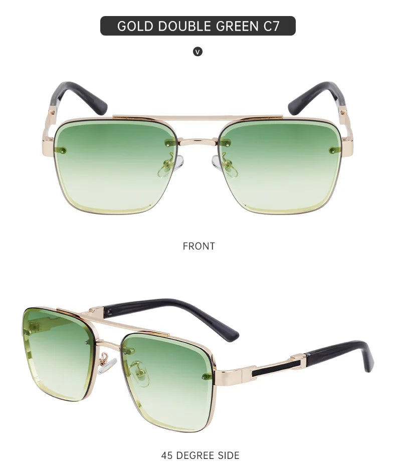 Retro Square Sunglasses For Men Sunscreen Vintage Sunglasses Women Trendy And Fashionable Fashion Glasses Gafas De Sol Hombre