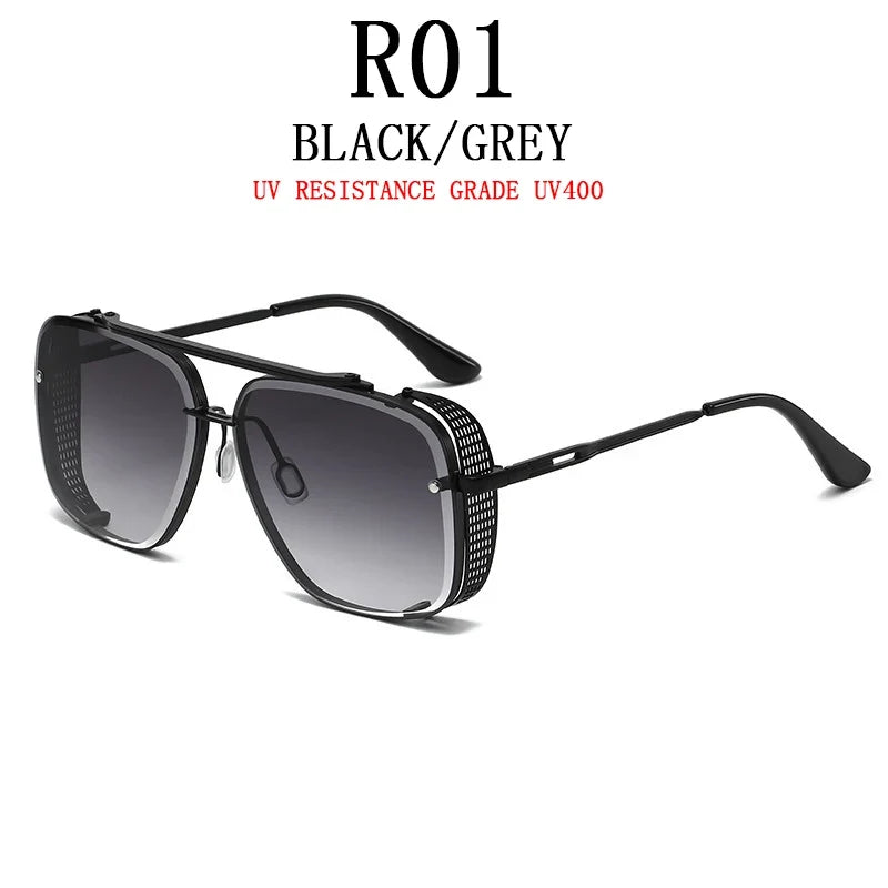 Steampunk Vintage Sunglasses For Men Luxury Punk Sunglasses Women  Retro Square Sonnenbrille Fashion Glasses Gafas De Sol Lentes