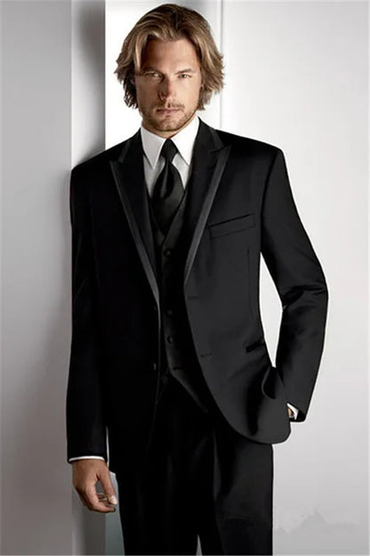 Grey Wedding Men Tuxedos Stand Collar Suit Men's Business Office Slim Fit Good Quality Male Suits 3 Pieces Sets