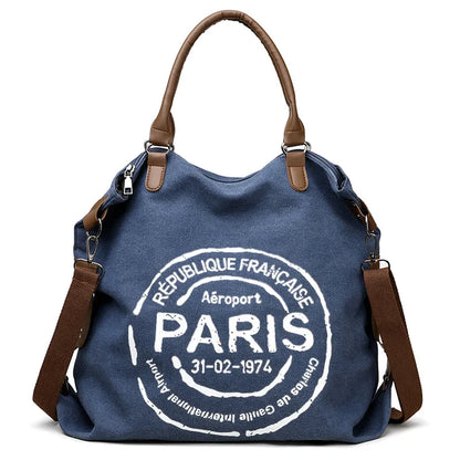 Women's Handbag Women's Shoulder Bag Fashion Purse Vintage CANVAS Bag Large Capacity Handbag Inclined Shoulder Bag Mom's Bag