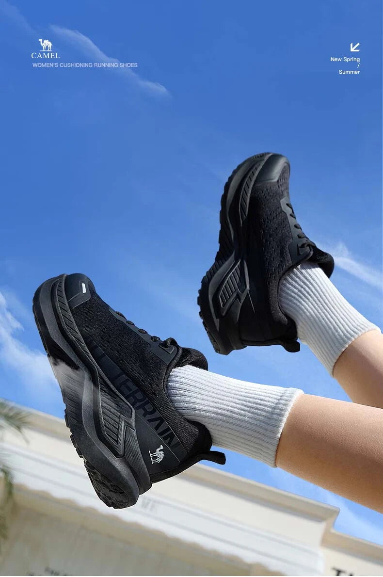 GOLDEN CAMEL Running Shoes for Men Women Sneakers Soft Sole Sports Shoes Lightweight Shock Absorb Breathable Casual Thick Soled