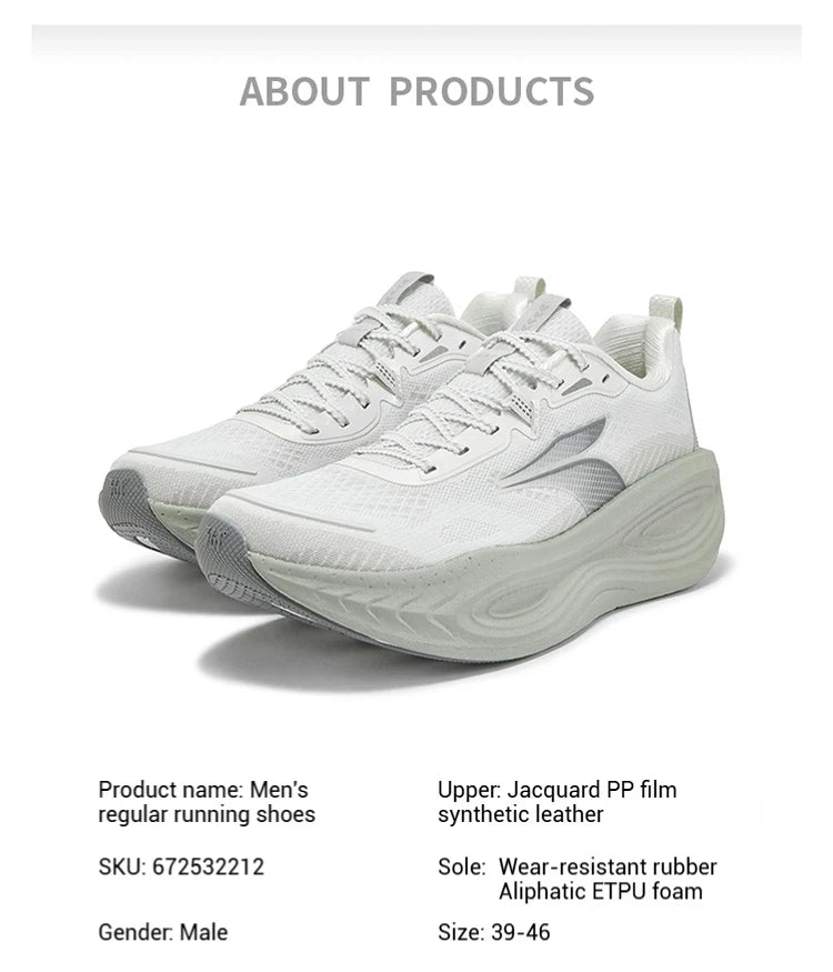 5 Men Running Shoes New Cushioning Thick-soled Breathable Non-slip Outdoor Jogging Male Sneakers 672532212