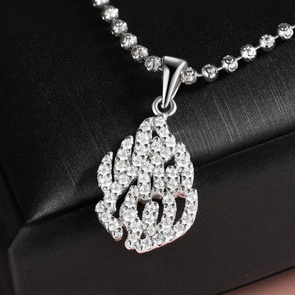 18k Plated All Real Moissanite Necklace for Women Wedding Classic Lab Diamond Pendant Sterling Silver 925 Chain Wholesale