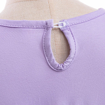 Little Mermaid Ariel Princess Costumes Young Girls Purple Dress Kids Cosplay Carnival Gown Birthday Tutu Dresses Summer New Wear