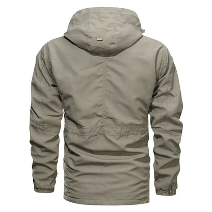 Men Outdoor Jacket Spring Autumn New Hooded Casual Jacket Men Windproof Windbreaker Coat Men Camping Lnterchange Jacket Men