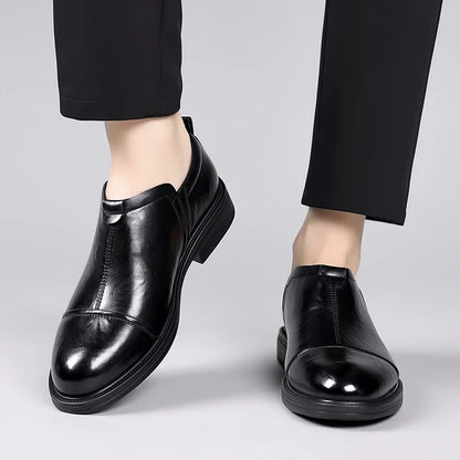 Men's Fashion Trends Leather Loafers Shoes Men's Formal Party Business Negotiation Social Office Shoes Comfort Round Toe Shoes