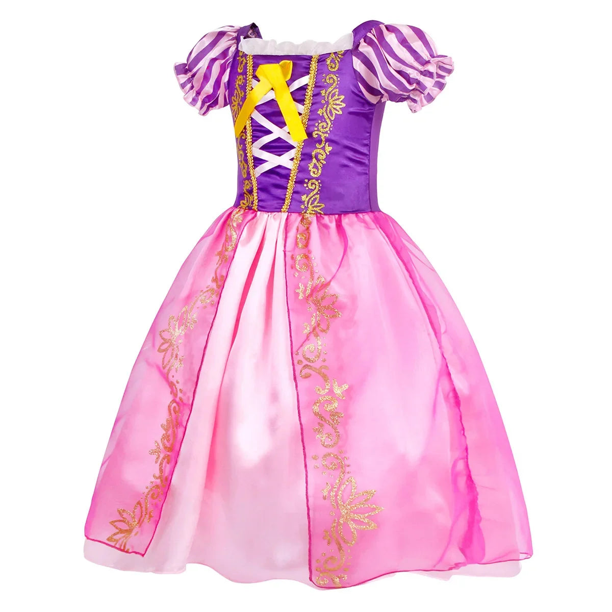 Disney Cinderella Cosplay Costume Kids Clothes for Girls Sequins Princess Dress with Floral Bow Birthday Party Ball Gown
