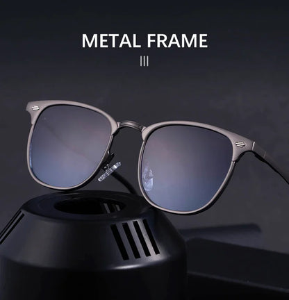New Arriavl Square Sunglasses Men 2026 Luxury Brand Metal Frame Retro Punk Sun Glasses Male Driving Shades Vintage Eyewear UV400