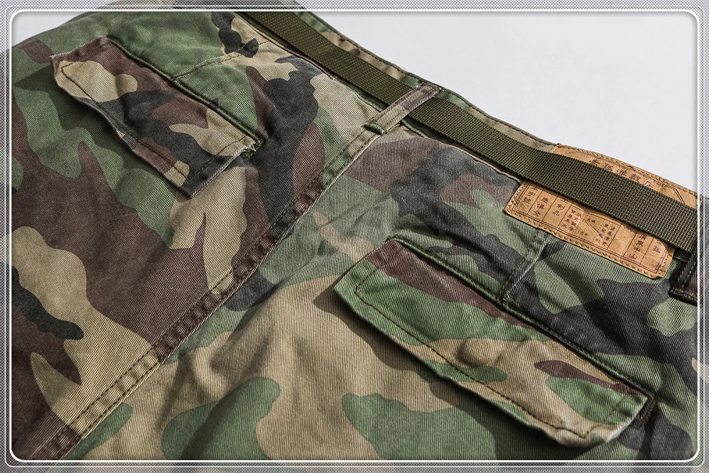 Fashion High Quality Camo Tactical Cargo Pants American Streetwear Casual Trousers Men Clothing Japanese Harajuku Joggers Male