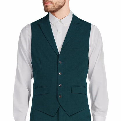 Men Vest Gray Single Button With Lapel Solid Waistcoat For Wedding Banquet Party Office Business Work Daily Men Suit Vest