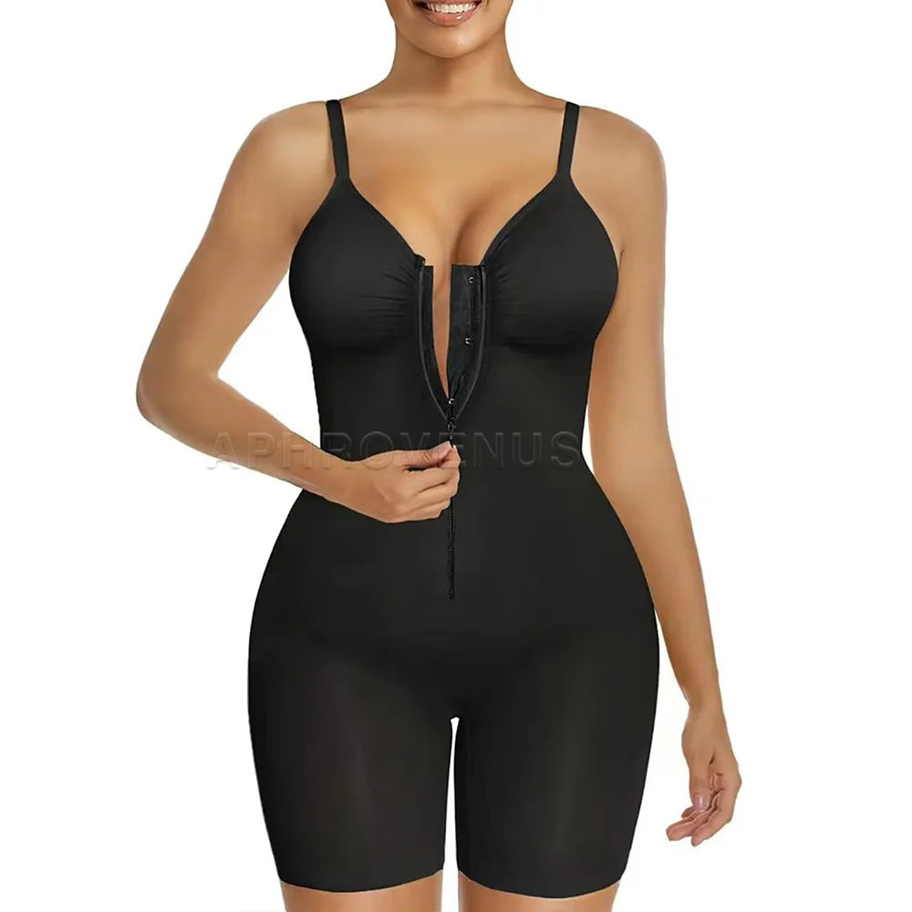 Fajas Colombianas Women Tummy Control Bodysuit Shapewear High Waisted Butt Lift Tights with Adjustable Straps & Breathable Mesh