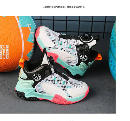 New high-quality breathable and fashionable casual basketball shoes for children and boys