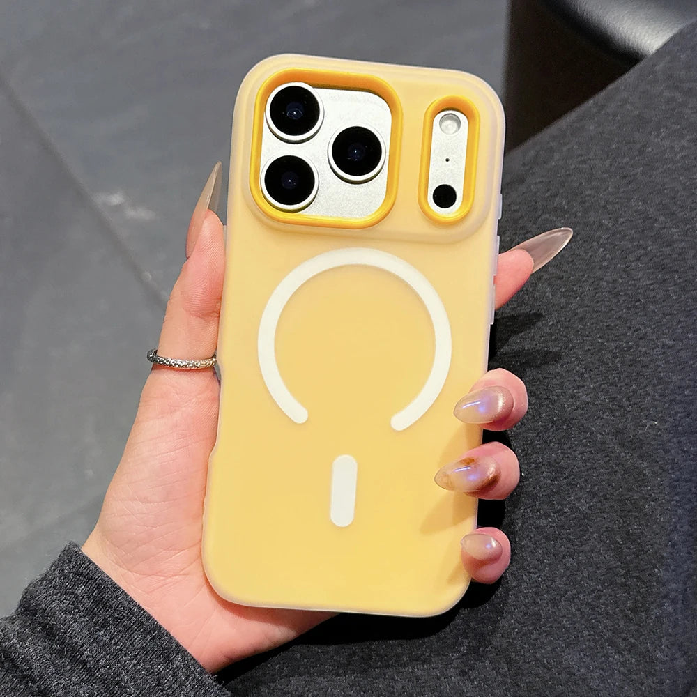 Original Candy Color 2IN1 For Magsafe Wireless Charging Case For iPhone 17 16 15 14 13 12 11 Pro Max 16PLUS 17AIR Magnetic Cover