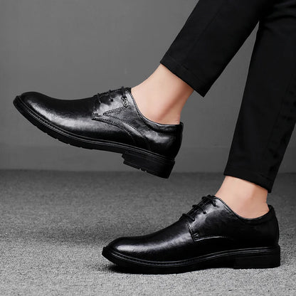 Men's Casual Shoes Genuine Leather Lace-Up Oxford Shoes For Men Fashion Sneakers Luxury Brand Male Derby Shoes Business Footwear