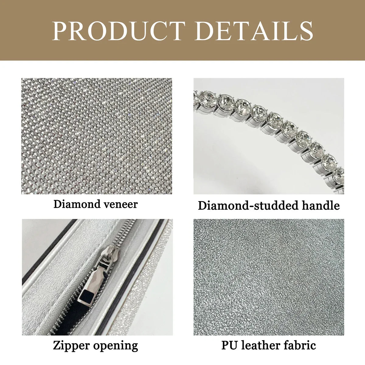 New niche round set diamond shaped handbag, socialite rhinestone banquet bag, French dress evening bag, crossbody dinner bag