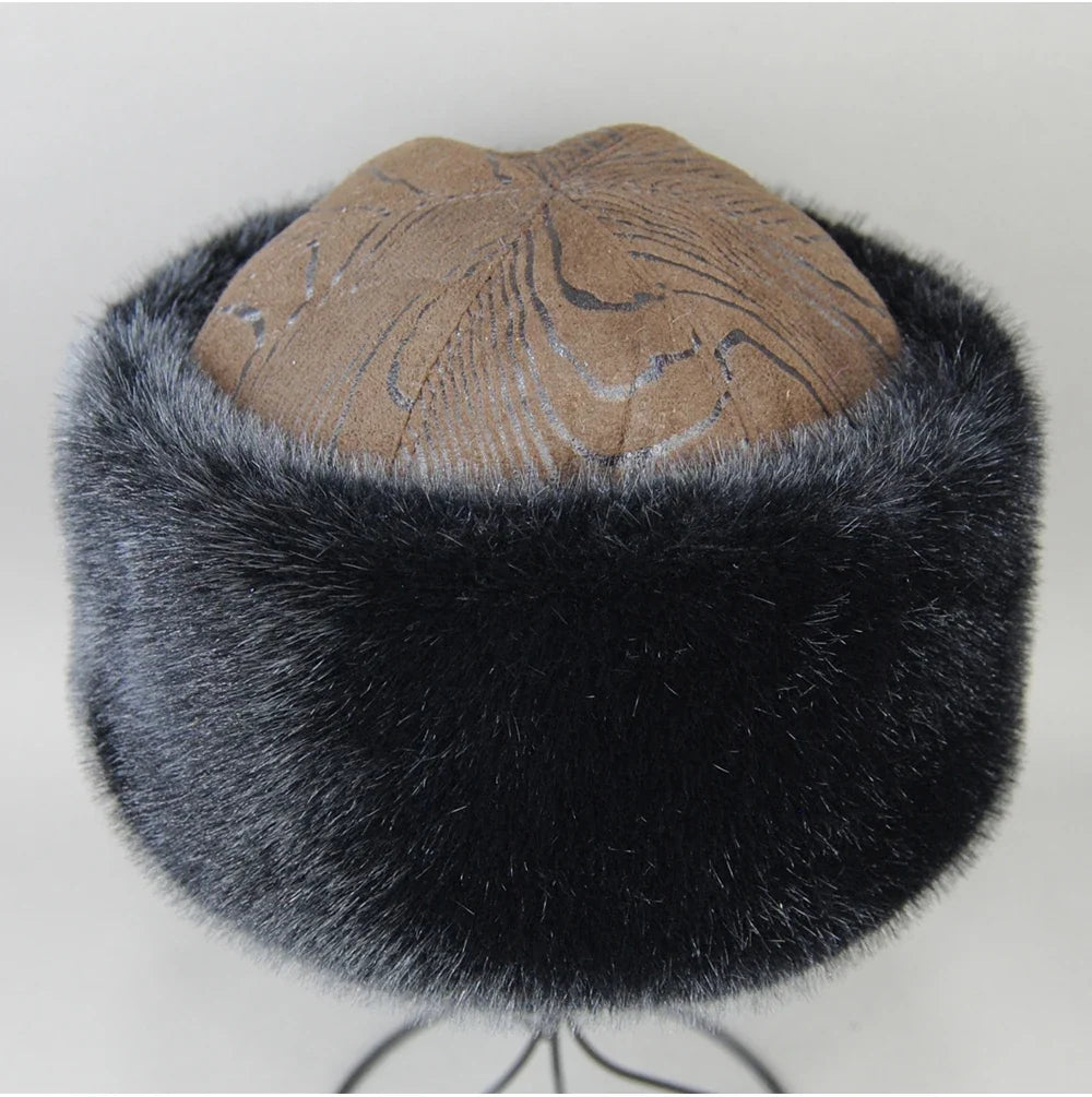 Hot Sale Faux Mink Fur Hat Winter Genuine Baseball Cap Russia Fashion Elegant Lady Warm Faux Fur Ball Straw Hat