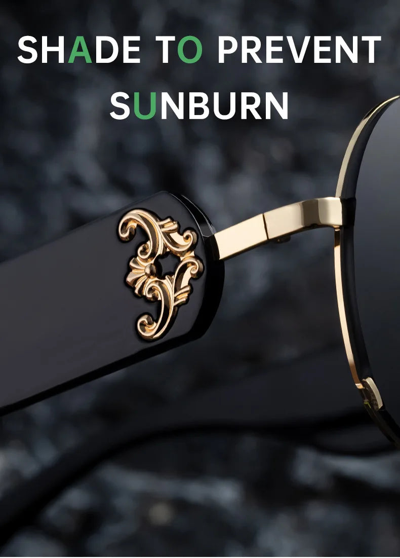 2025 New Toad Mirror Men's Retro Rimless Alloy Legs Sun Glasses Male Pilot Sunglasses Women Driving UV400 Eyewears Gafas De Sol