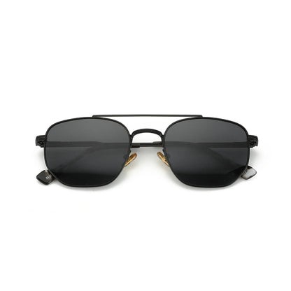 Fashion Hexagonal Geometry Polarized Sunglasses for Men Women Polygon Metal Shade Pilot Sun Glasses ZS1210