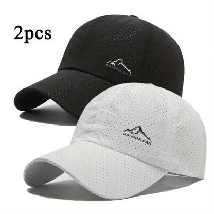 Unisex Simple Cross Water Drop Embroidery Baseball Caps Spring and Autumn Outdoor Adjustable Casual Hat Sunscreen Hat