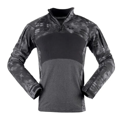 Airsoft Paintball Shirts Multicam CP Camo Cotton Tactical Shirt Men Army Military Combat T-Shirt Hunting Clothing Wear-resisting