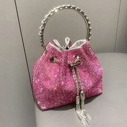 Crystal Shiny Rhinestones Diamond Evening Bag Wedding Party Clutch Purse Luxury Fashion Women Handbag Shoulder Crossbody Bag