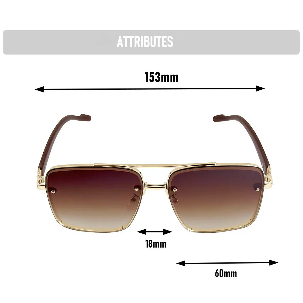 UV400 Protection Square Sunglasses Women 2026 Luxury Brand Design Sunglass Men Vintage Fashion Glasses Dropshipping Gafas De Sol