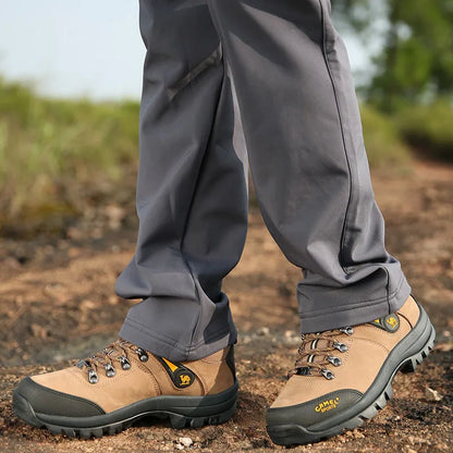 Outdoor Hiking Shoes Waterproof Breathable Leather Tactical Trekking Shoes for Men Male Sneakers Climbing 2025 New