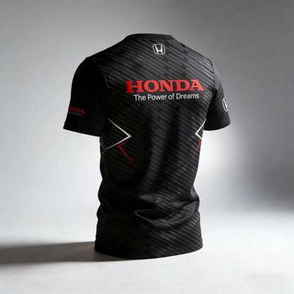HONDA Racing T-shirt Honda Racing Team Surrounding T-shirt Sports Fitness Outdoor Activities Leisure Daily Trendy Short Sleeve