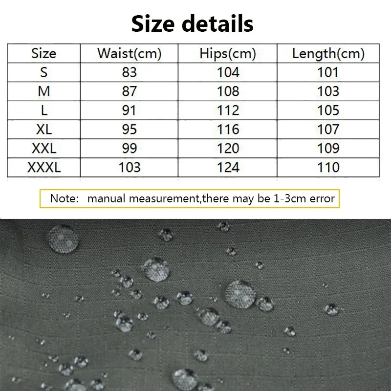 Outdoor Work Tactical Pants Camouflage Cargo Trousers Waterproof Multi-pocket Wear-Resistant Outdoor Training Workwear Trousers