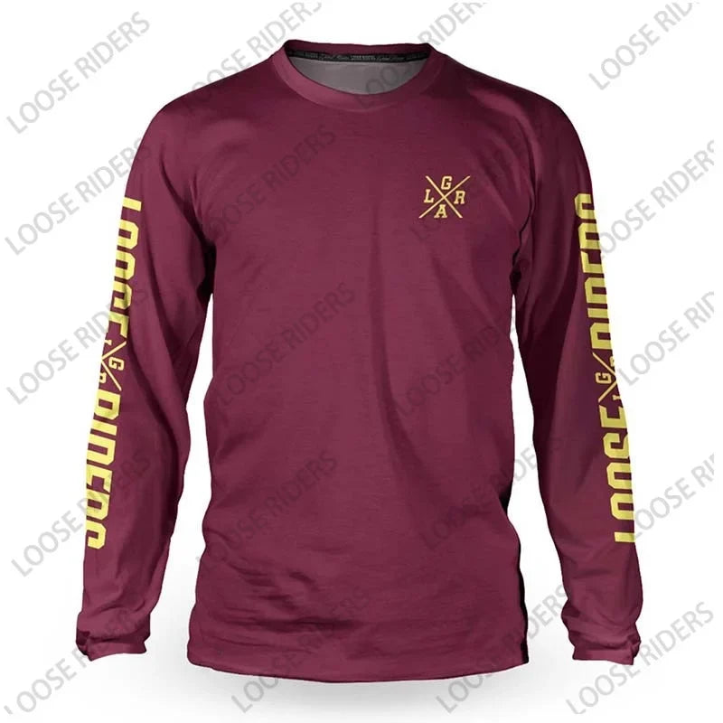 Loose Rider Men's MTB Shirt Off-Road Endurance Motorcycle Downhill Jersey BMX Mountain Bike Long-Sleeved Jersey