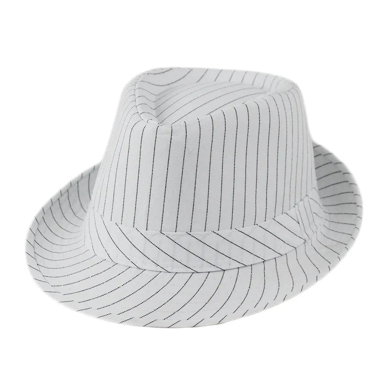 Summer Fedoras for Men Middle old aged Cap Linen Panama Solid  Jazz Hat Cowboy  Men's Women's  British Party Sun Hat