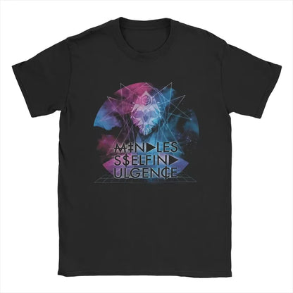 2025 Vintage Mindless Self Indulgence Idol T-Shirt Men Crewneck Cotton T Shirt Punk Band Music Short Sleeve Tee Summer Tops