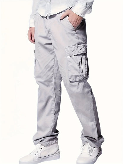 2026 Amazon Summer New Men's Work Pants European and American Independent Station Drawstring Multi Pocket Casual Pants