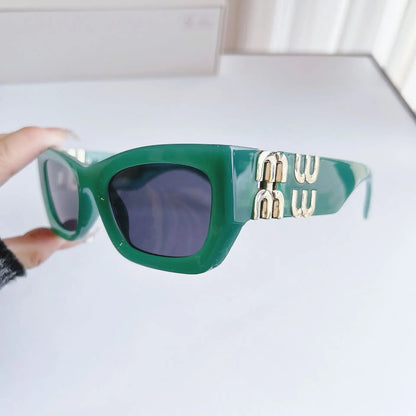 Light Luxury Designer Sun Glasses Women's Retro Polygonal Cat Eye Sunglasses for Men UV400 Personality Cool Trendy Glasses