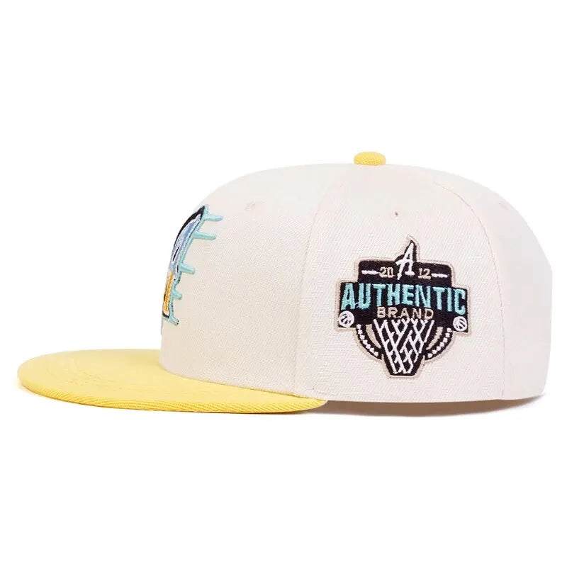 Unisex A Letter Embroidery Side Basketball Hip-hop Hats Spring Autumn Outdoor Adjustable Casual Baseball Caps Sunscreen Hat
