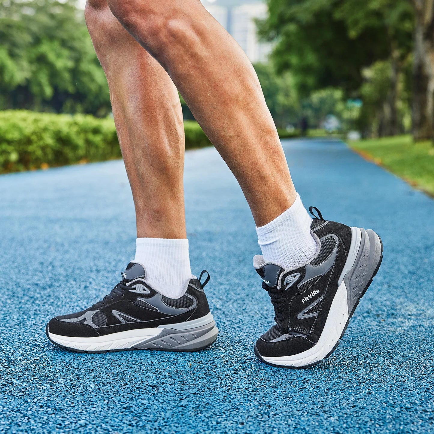 Newest Walking Shoes for Men Wide Width Sneakers with Arch Support for Flat Feet Heel Pain Relief Plantar Fasciitis