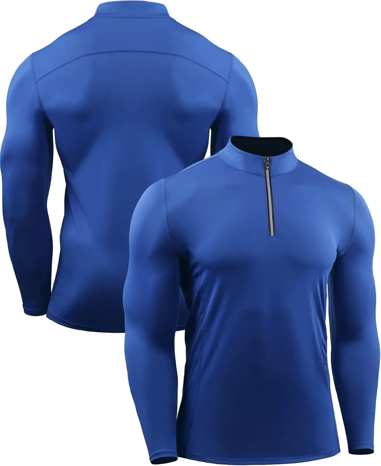 Men's sports and fitness shapewear with quick drying long sleeves for comfortable moisture absorption and sweat wicking,