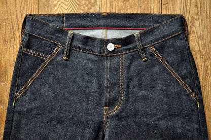 Mens Jeans Boxing Selvedge Denim Jeans Color Cotton Jeans for Men Silver Buttons Taper Fit  12.5 Oz