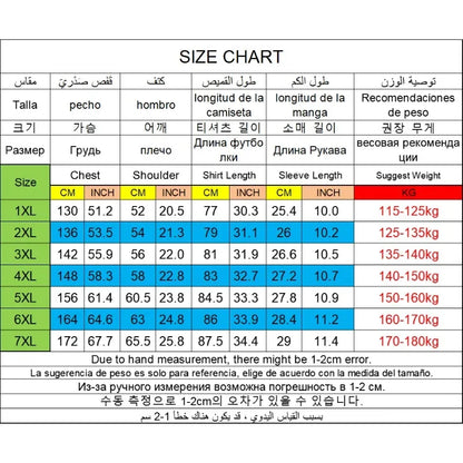 Men T-shirt Printed Tee Plus Size 110-180kg 5XL 6XL 7XL Black T Shirts Round Neck Short Sleeve Oversized Tops Big Size Clothing