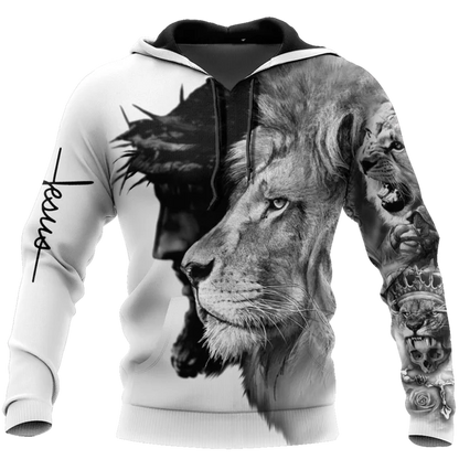 Spring and Autumn Tiger Lion Tattoo 3D Printed Men's Hoodie Unisex Harajuku Fun Hip Hop Sweatshirt Street Essential Oversized