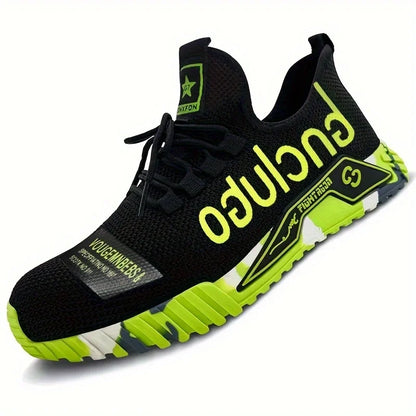 Lightweight Steel Toe Safety Shoes Men Anti-puncture Work Shoes Men Breathable Industrial Shoes Indestructible Work Safety Boots