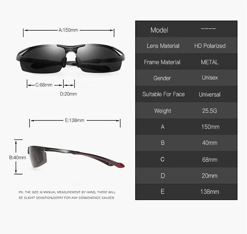 Retro Aluminum Magnesium Polarized Sunglasses Men New Sport Driving Sun Glasses Male Eyewear Accessories For Men