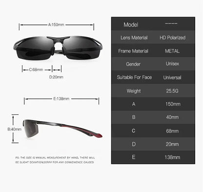 Retro Aluminum Magnesium Polarized Sunglasses Men New Sport Driving Sun Glasses Male Eyewear Accessories For Men