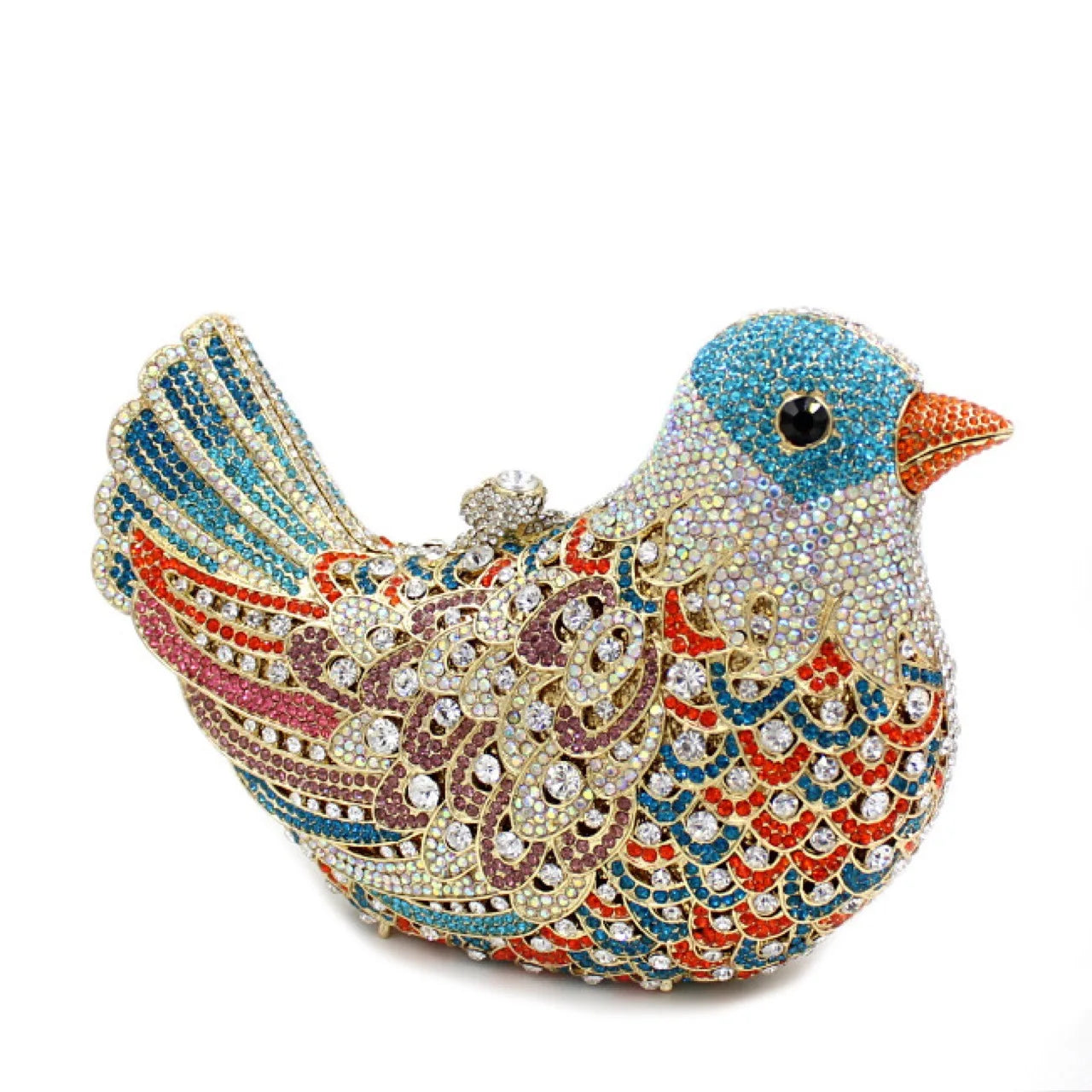 Birds Doves Animals Diamond Bags Rhinestone Dinner Bags Banquet Crystal Clutch Purse Luxury Designer Handbags Unique Party Bags