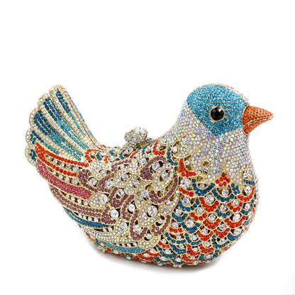Birds Doves Animals Diamond Bags Rhinestone Dinner Bags Banquet Crystal Clutch Purse Luxury Designer Handbags Unique Party Bags