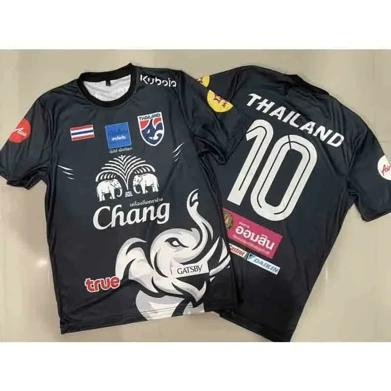 For Adults and Children, Thai War Elephant Print High Quality T-shirt Crewneck Racing Shirt Quick Drying Sports Fan Is New on Th