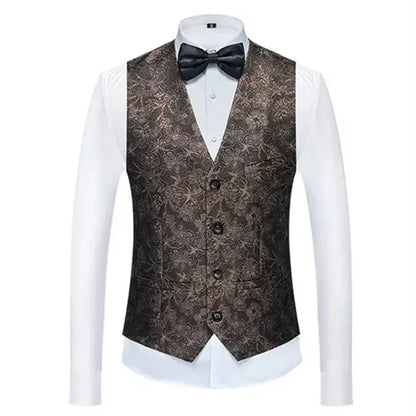 26 Colors Men's Suit Vest Single-breasted V-neck Vests Jacket Men Wedding Party Waistcoat Red Blue Green White Pink