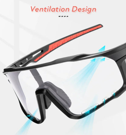 Color Photochromic Cycling Glasses MTB Sunglasses for Men Women Sport Speed Mountain Bike Bicycle Cycl Eyewear Goggle