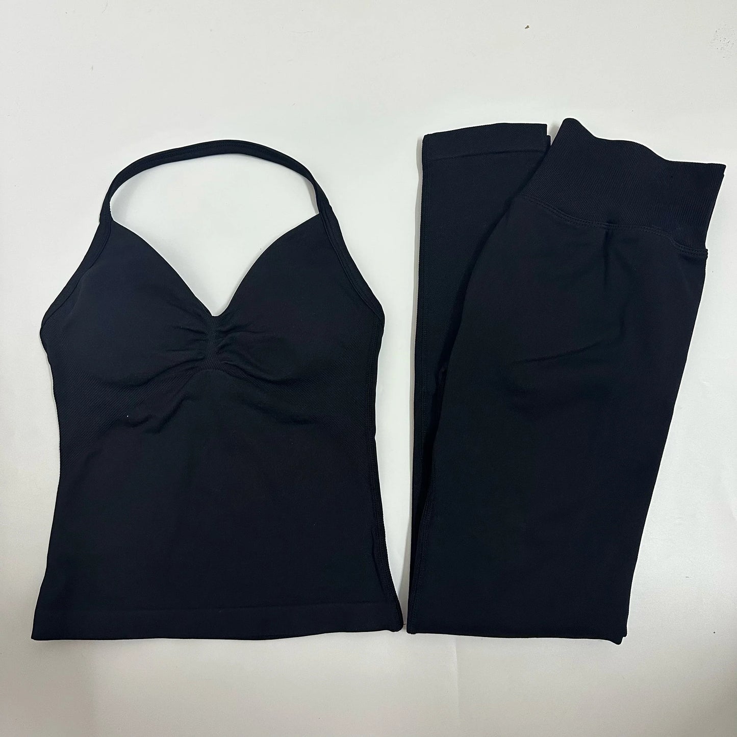 2Pcs Women's Gym Yoga Set Seamless High Waist Leggings Sports Bra Top Workout Outfit Fitness Activewear Runothes Outfit Yoga Set
